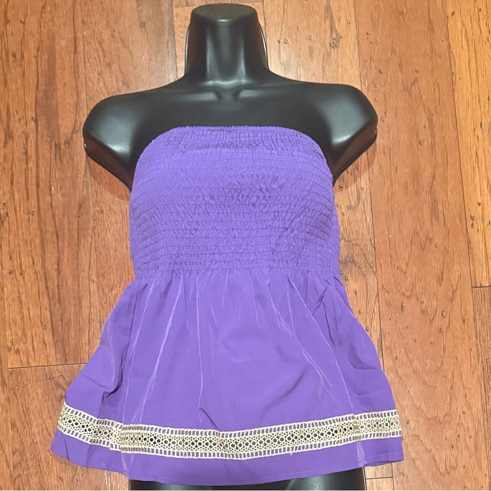 Purple Tube Top Tunic Size Small